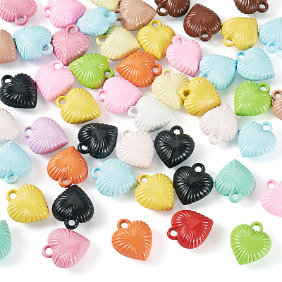 50Pcs Baking Paint Acrylic Pendants OACR-TA0004-83A-1