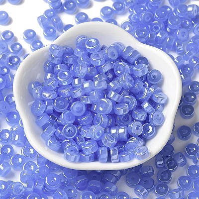 Imitation Jade & Luster Glass Seed Beads SEED-E001-J3x6mm-A02-1