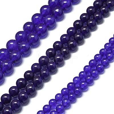 Natural Malaysia Jade Beads Strands G-L645-C01-6mm-07-1