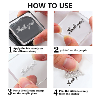 Custom PVC Plastic Clear Stamps DIY-WH0618-0145-1