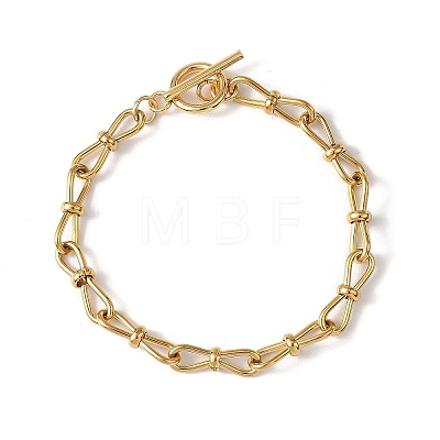 304 Stainless Steel Infinity Link Chains Bracelets for Women BJEW-JB12784-1