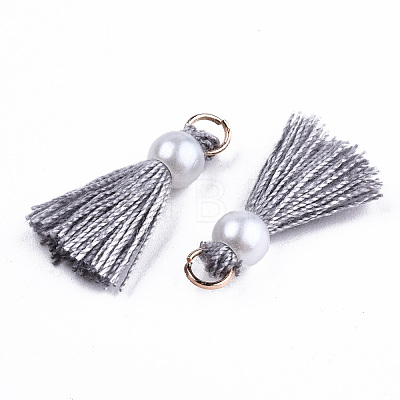 Polycotton(Polyester Cotton) Tassel Pendant Decorations FIND-T052-13C-1