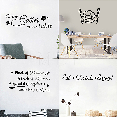 PVC Quotes Wall Sticker DIY-WH0200-072-1