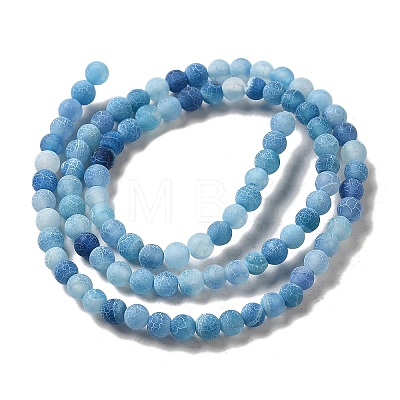 Natural Crackle Agate Beads Strands G-G055-4mm-2-1