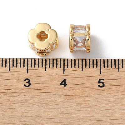 Rack Plating Brass Beads KK-M264-09G-1