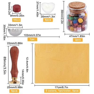 CRASPIRE DIY Wax Seal Stamp Kits DIY-CP0003-93-1