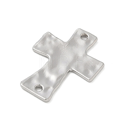 Alloy Textured Religion Cross Links Connector Charms FIND-Z127-01P-02-1