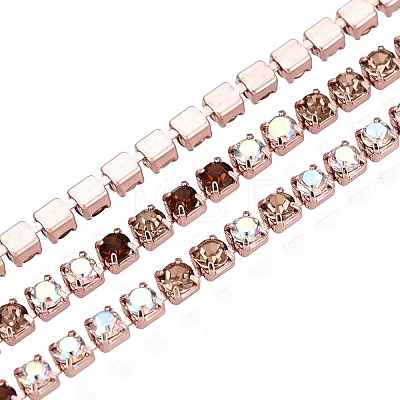 Iron Rhinestone Cup Chains CH-Q006-02A-08-1
