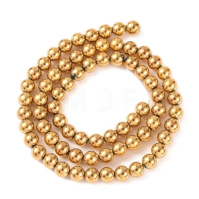 Electroplated Synthetic Non-magnetic Hematite Beads Strands G-H027-C01-04-1