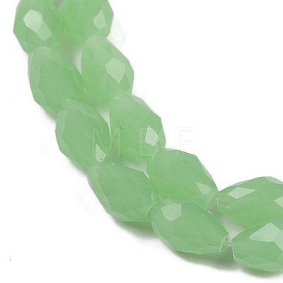 Electroplate Imitation Jade Glass Beads Strands GLAA-N005-J6mm-D04-1