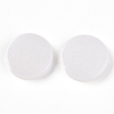 Natural White Jade Cabochons G-T141-33A-1