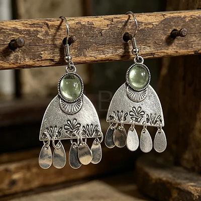 Alloy Resin Chandelier Earrings for Women WG10698-01-1