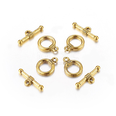 Tibetan Style Alloy Toggle Clasps X-GLF0034Y-NF-1