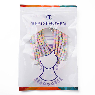 Beadthoven 10 Strands Handmade Polymer Clay Beads Strands CLAY-BT0001-02-1