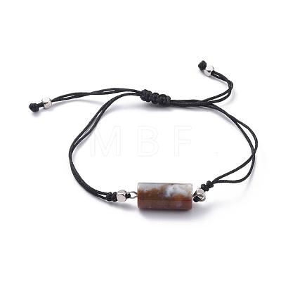 Unisex Adjustable Nylon Thread Cord Braided Beaded Bracelets BJEW-JB04714-02-1