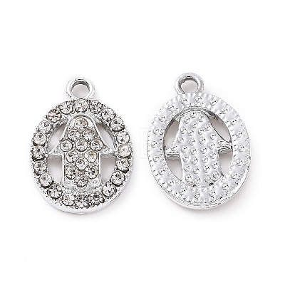 Alloy Crystal Rhinestone Pendants ALRI-H004-26P-1