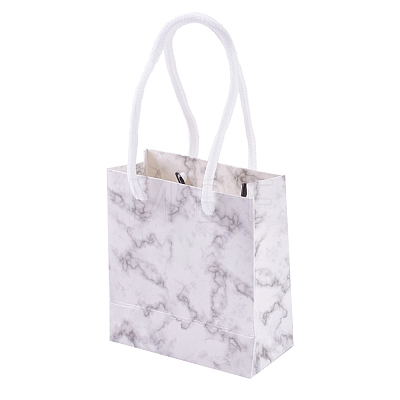 Marble Pattern Paper Gift Shopping Bags AJEW-CJ0001-18-1