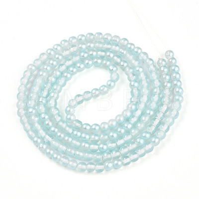 Baking Paint Transparent Glass Beads X1-DGLA-N011-4mm-05-1