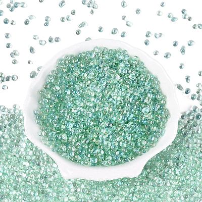Transparent Electroplate Glass Beads EGLA-Q138-01E-1