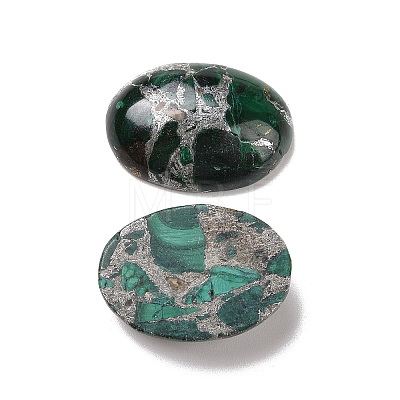 Natural Malachite Cabochons G-E464-42Q-1