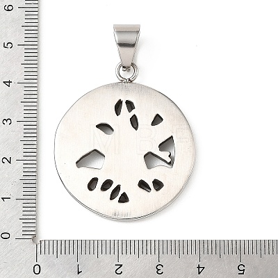 304 Stainless Steel Pendants STAS-F363-08A-AS-1