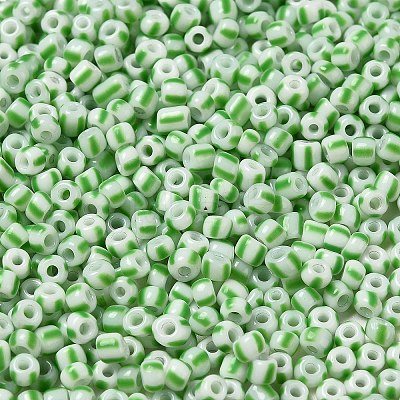 6/0 Opaque Colours Seep Glass Seed Beads SEED-F003-04A-06-1