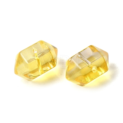 Dyed & Heated Transparent Glass Beads GLAA-F132-01F-1