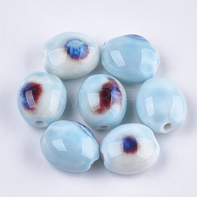 Handmade Porcelain Beads PORC-S498-26K-1