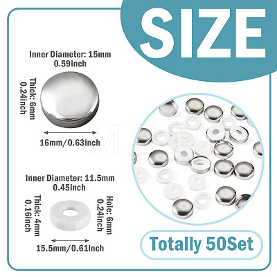 Iron & Plastic Screw Cap IFIN-TAC0007-05P-1