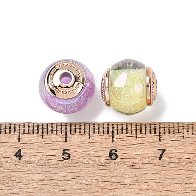 Opaque Luminous Resin & CCB Plastic Beads RESI-G119-15B-1