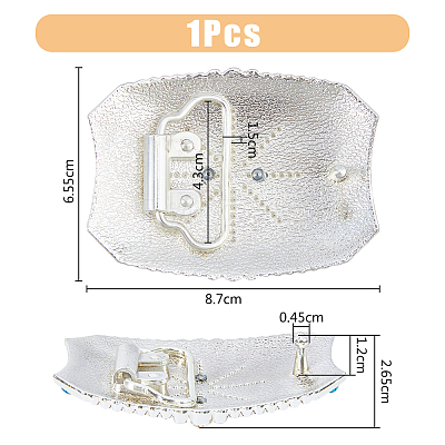 Alloy with Resin Smooth Buckles FIND-WH0126-439A-1