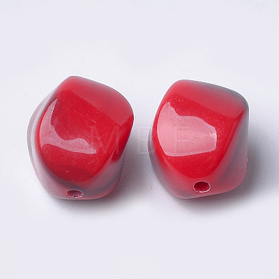Acrylic Beads X-OACR-T007-08K-1