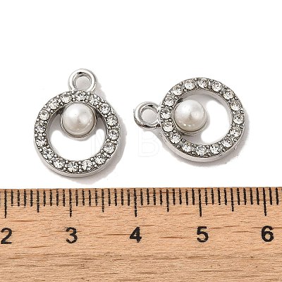 Alloy with Rhinestone Pendants FIND-B032-19P-1