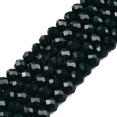 Opaque Solid Color Glass Beads Strands X-EGLA-A034-P4mm-D12-1