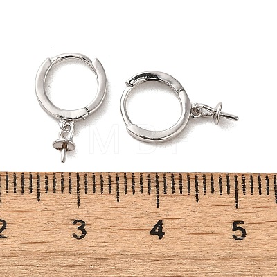 925 Sterling Silver Hoop Earrings Findings STER-Z007-04P-1