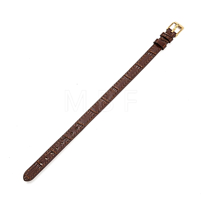 Leather Textured Watch Bands AJEW-K232-01G-05-1