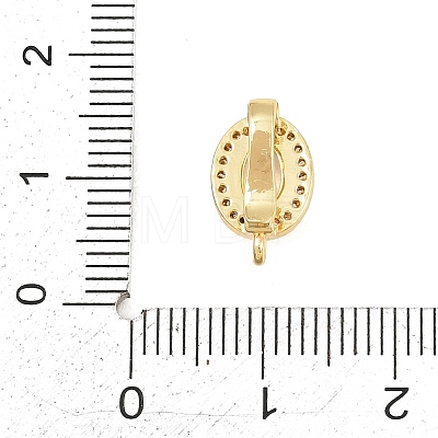 Brass Micro Pave Clear Cubic Zirconia Enhancer Shortener Pendant Bails KK-Z151-06G-1