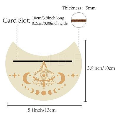 Natural Wood Card Stand for Tarot DJEW-WH0034-01J-1