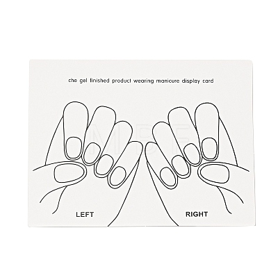 Paper Manicure Display Cards DIY-B062-01A-1