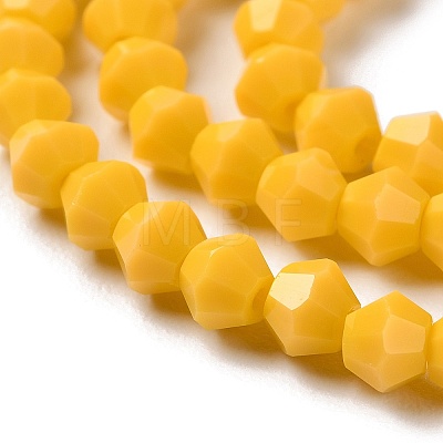 Opaque Solid Color Imitation Jade Glass Beads Strands GLAA-F029-P4mm-04-1