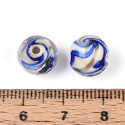 Handmade Gold Sand Lampwork Beads LAMP-T024-11B-1