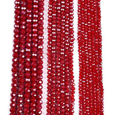 Electroplate Glass Beads Strands EGLA-A044-P6mm-A15-1