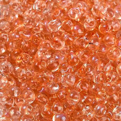 6/0 Spray Paint Glass Seed Beads SEED-H003-11C-1