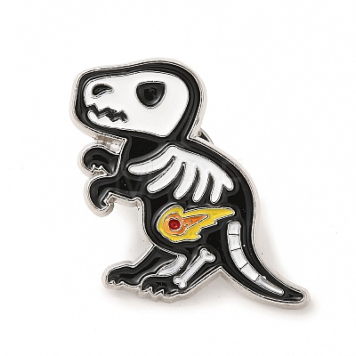 Animal Skeleton Theme Enamel Pin JEWB-B005-07A-1