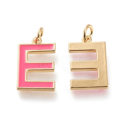 Brass Enamel Pendants KK-R139-01E-1