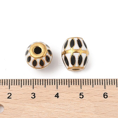 304 Stainless Steel Enamel Beads STAS-P380-81G-02-1