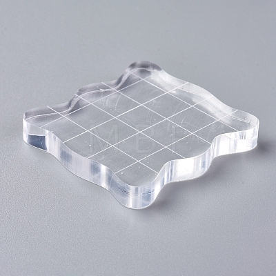 Acrylic Stamping Blocks Tools OACR-WH0003-25D-1