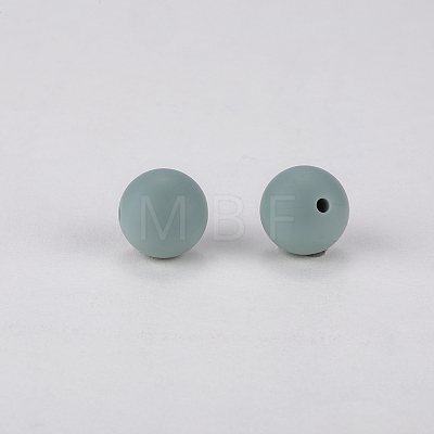 Round Silicone Focal Beads SI-JX0046A-43-1