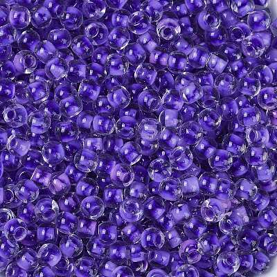 Transparent Inside Colours Glass Seed Beads SEED-A032-04A-1
