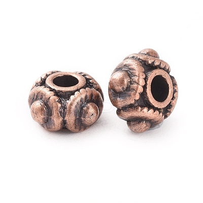 Tibetan Red Copper Metal Beads RLF1244Y-1